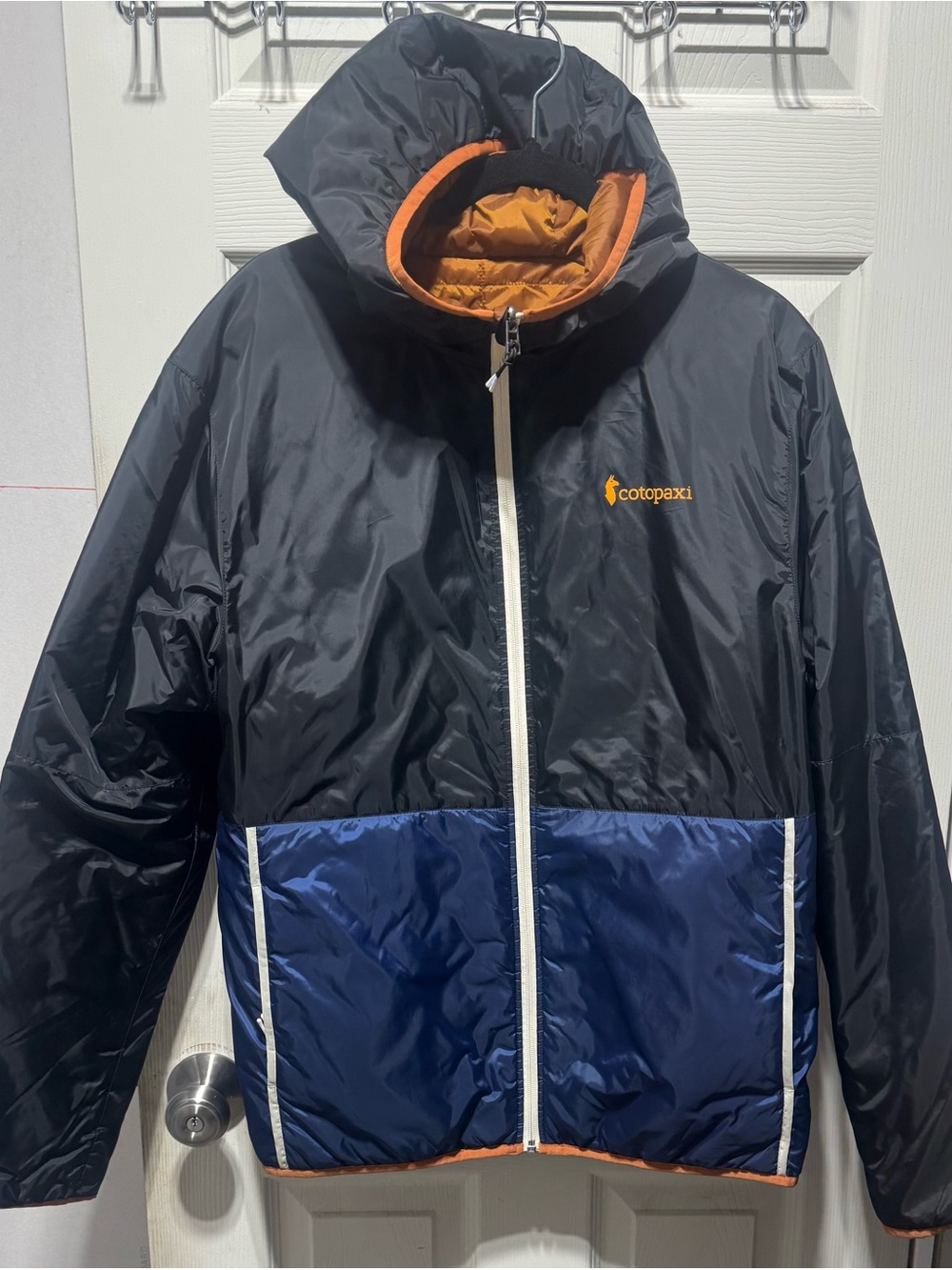 Cotopaxi Teca Calido Men's Hooded Jacket Reversible Full Zip Colorblock size L